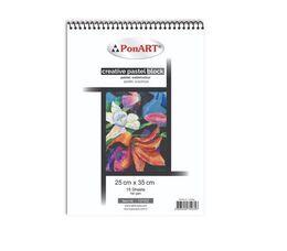 Ponart Creative Pastel Block Pastel Boya Defteri 160 gr. 25x35 cm. Karışık Renkli 15 yaprak