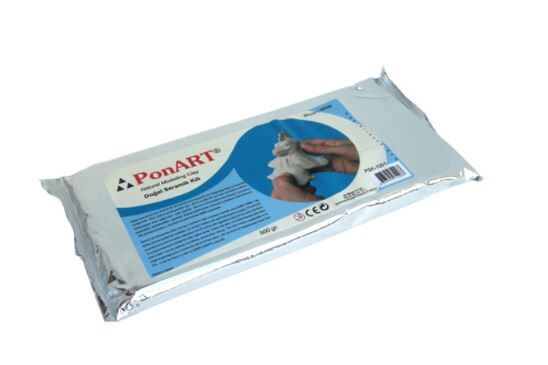 Ponart - Kosida Seramik Hamuru Kili 500 Gr. Beyaz