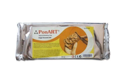 Ponart - Kosida Seramik Hamuru Kili 500 Gr. Terracotta