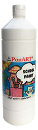 Ponart School Paint Tempera Boya 1000 ml. PSP-2200 BEYAZ