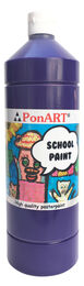 Ponart School Paint Tempera Boya 1000 ml. PSP-2209 MOR