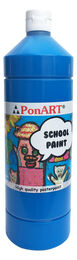 Ponart School Paint Tempera Boya 1000 ml. PSP-2210 PRIMER MAVİ