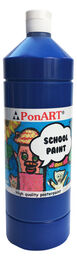 Ponart School Paint Tempera Boya 1000 ml. PSP-2211 K.MAVİ