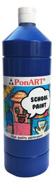 Ponart School Paint Tempera Boya 1000 ml. PSP-2211 K.MAVİ - 1