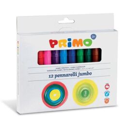 Primo Yıkanabilir Jumbo Keçeli Kalem 12 Renk (MC-603JUMBO12) - 1