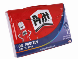 Pritt Pastel Boya 12 Renk Plastik Çantalı