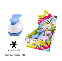 Red Apple Mega Boy Şekilli Delgeç Şekilgeç 2'' (5 cm.) KAR TANESİ - 1