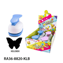 Red Apple Mega Boy Şekilli Delgeç Şekilgeç 2'' (5 cm.) KELEBEK - 1