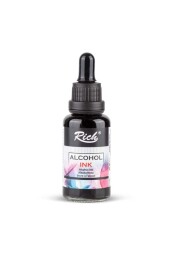 Rich Alcohol Ink Alkol Bazlı Mürekkep 30 ml. Siyah - 1