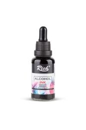 Rich Alcohol Ink Alkol Bazlı Mürekkep 30 ml. Siyah - 1