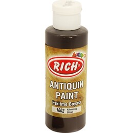 Rich Antiquin Paint Eskitme Ahşap Boyası 120 cc. 1602 Kahverengi - 1