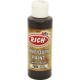 Rich Antiquin Paint Eskitme Ahşap Boyası 120 cc. 1604 Çikolata - 1