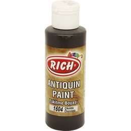 Rich Antiquin Paint Eskitme Ahşap Boyası 120 cc. 1604 Çikolata - 1