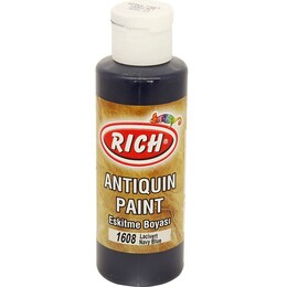 Rich Antiquin Paint Eskitme Ahşap Boyası 120 cc. 1608 Lacivert - 1
