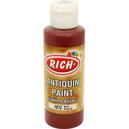 Rich Antiquin Paint Eskitme Ahşap Boyası 120 cc. 1612 Bordo - 1