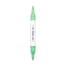 Rich Art-X Acrylic Duo Marker Çift Uçlu Su Bazlı Boyama Markörü No:147 Açık Nane Yeşili - 1