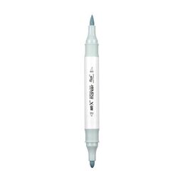 Rich Art-X Acrylic Duo Marker Çift Uçlu Su Bazlı Boyama Markörü No:153 Gri Mavi - 1