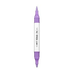 Rich Art-X Acrylic Duo Marker Çift Uçlu Su Bazlı Boyama Markörü No:158 Leylak - 1