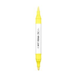 Rich Art-X Acrylic Duo Marker Çift Uçlu Su Bazlı Boyama Markörü No:63 Neon Sarı - 1