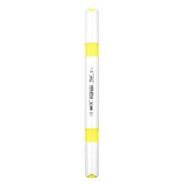 Rich Art-X Acrylic Duo Marker Çift Uçlu Su Bazlı Boyama Markörü No:63 Neon Sarı - 2