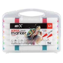 Rich Art-X Akrilik Marker DUO 12 Renk (18057) - 1