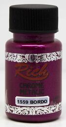 Rich Chrome Metalik Boya 50 cc. 1559 Bordo - 1