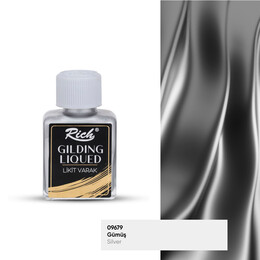 Rich Gilding Liqued Likit Sıvı Varak 75 cc. GÜMÜŞ - 1