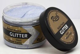 Rich Glitter (Simli) Rölyef Pasta 150 cc. GÜMÜŞ - 1