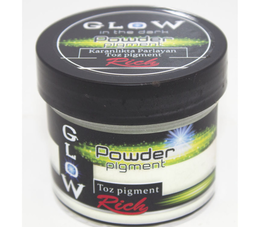 Rich Glow Powder (Karanlıkta Parlayan) Toz Pigment 60 cc. 11375 NATUREL TURKUAZ - Thumbnail