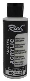 Rich Master Akrilik Boya 120 cc. 100 Beyaz - 1