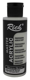 Rich Master Akrilik Boya 120 cc. 101 Antik Beyaz - 1