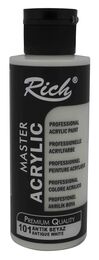 Rich Master Akrilik Boya 120 cc. 101 Antik Beyaz