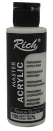 Rich Master Akrilik Boya 120 cc. 106 Soft Beyaz - 1