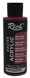 Rich Master Akrilik Boya 120 cc. 149 Çilek Kırmızı - 1