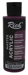 Rich Master Akrilik Boya 120 cc. 158 Antik Bordo - 1