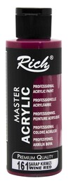 Rich Master Akrilik Boya 120 cc. 161 Şarap Kırmızı - 1