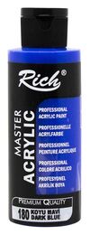 Rich Master Akrilik Boya 120 cc. 180 Koyu Mavi - 1