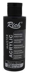Rich Master Akrilik Boya 120 cc. 230 Siyah - 1