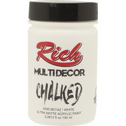 Rich Multi Decor Chalked Akrilik Boya 100 cc. 4500 BEYAZ - 1