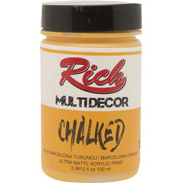Rich Multi Decor Chalked Akrilik Boya 100 cc. 4518 BARCELONA TURUNCU - 1