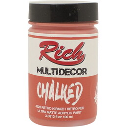 Rich Multi Decor Chalked Akrilik Boya 100 cc. 4528 RETRO KIRMIZI - 1