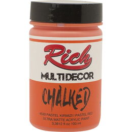 Rich Multi Decor Chalked Akrilik Boya 100 cc. 4530 PASTEL KIRMIZI - 1