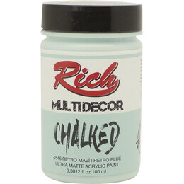 Rich Multi Decor Chalked Akrilik Boya 100 cc. 4546 RETRO MAVİ - 1