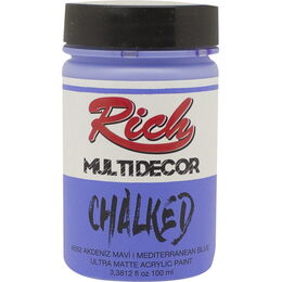 Rich Multi Decor Chalked Akrilik Boya 100 cc. 4552 AKDENİZ MAVİ - 1