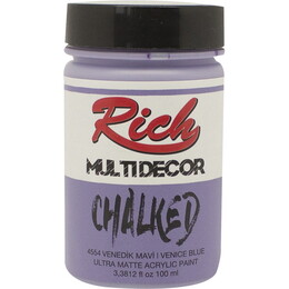 Rich Multi Decor Chalked Akrilik Boya 100 cc. 4554 VENEDİK MAVİ - 1