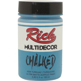 Rich Multi Decor Chalked Akrilik Boya 100 cc. 4558 TURKUAZ - 1