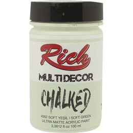 Rich Multi Decor Chalked Akrilik Boya 100 cc. 4562 SOFT YEŞİL - 1