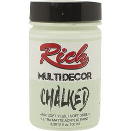Rich Multi Decor Chalked Akrilik Boya 100 cc. 4562 SOFT YEŞİL - 1