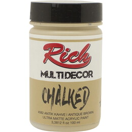Rich Multi Decor Chalked Akrilik Boya 100 cc. 4582 ANTİK KAHVE - 1