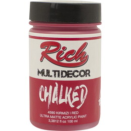 Rich Multi Decor Chalked Akrilik Boya 100 cc. 4590 KIRMIZI - 1